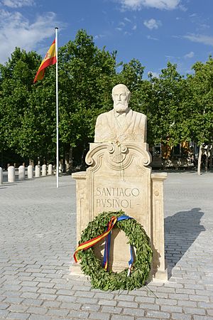 Archivo:Busto de Santiago Rusiñol