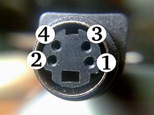 Archivo:Close-up of S-video female connector