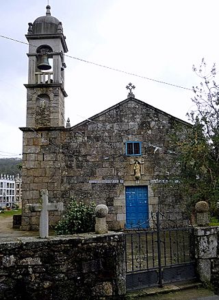 Cures, Santo André de Cures, Boiro, igrexa parroquial.jpg