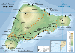 La isla de Pascua, el único territorio que habita esta subespecie.