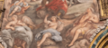Fig. 42. Mujer pisando un monstruo de siete cabezas y ¿el Deseo?