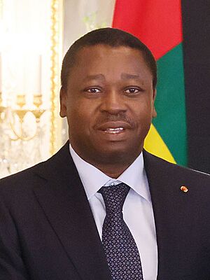 Fumio Kishida and Faure Gnassingbé before the funeral of Shinzo Abe (1) (cropped).jpg