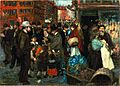 George Luks. Street Scene (Hester Street),40.339