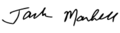 Jack Markell signature