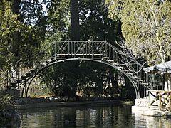 Jardin El Capricho-Iron bridge