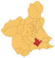 Localización de Fuente Álamo de Murcia