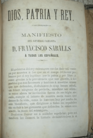 Archivo:Manifiesto del general carlista D. Francisco Saballs