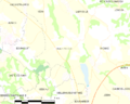 Map commune FR insee code 64374