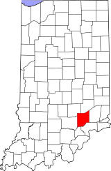 Map of Indiana highlighting Jennings County.svg