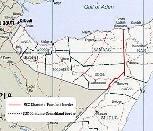 Archivo:Map of territorial claims in Khatumo & Maakhir SSC districts