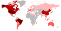 Map of the Japanese Diaspora in the World