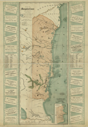Archivo:Map of the Mosquito Shore, Nicaragua, Central America