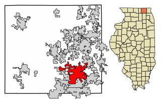 McHenry County Illinois Incorporated and Unincorporated areas Crystal Lake Highlighted.svg
