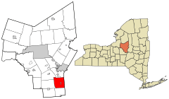 Oneida County New York incorporated and unincorporated areas Paris highlighted.svg