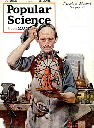 Archivo:Perpetual Motion by Norman Rockwell