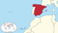 Spain in its region (whole)