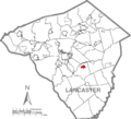 Strasburg, Lancaster County Highlighted