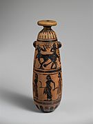 Terracotta alabastron (perfume vase) MET DP119632