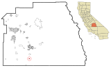 Tulare County California Incorporated and Unincorporated areas Ducor Highlighted.svg