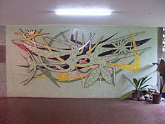 UCV 2015-380 Mural en relieve de Wilfredo Lam, 1957