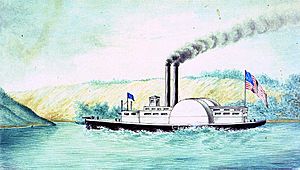 Archivo:USS Queen of the West (1854) watercolor