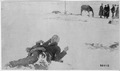 "Big Foot, leader of the Sioux, captured at the battle of Wounded Knee, S.D." Here he lies frozen on the snow-covered ba - NARA - 530805