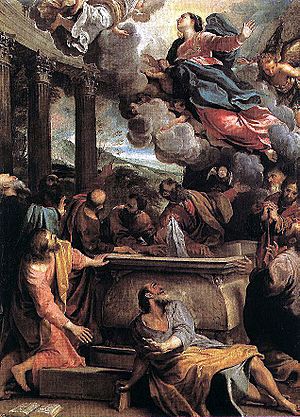 Archivo:1590 Annibale Carracci, Assumption of the Virgin Madrid, Prado