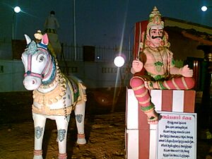 Archivo:Aiyanar and his horse