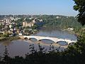 Chepstow Castle and Bridge from Tutshill