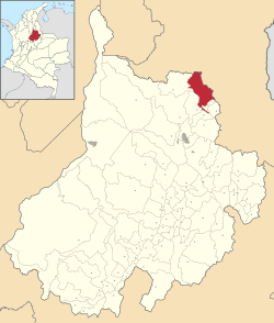 Suratá ubicada en Santander (Colombia)