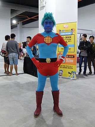 Cosplay of Captain Planet at Comic Fiesta Mini Johor 2019.jpg