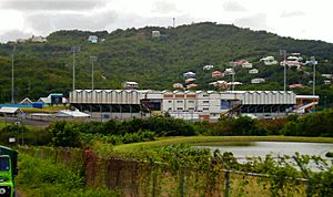 Archivo:Estadio Daren Sammy, principal escenario del críquet santalucense.