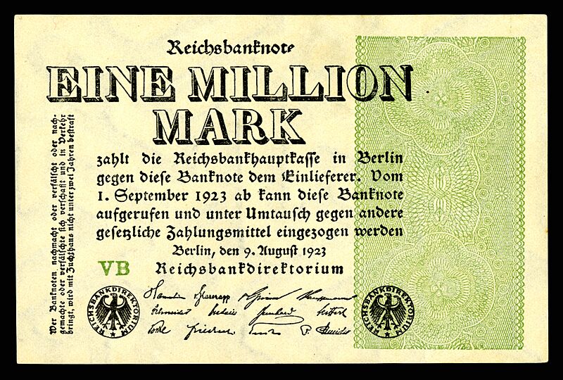 GER-102-Reichsbanknote-1 Million Mark (1923)