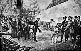 Great Men and Famous Women Volume 1 - THE ADMIRAL OF THE SPANISH ARMADA SURRENDERS TO DRAKE