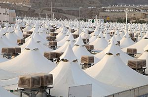 Archivo:Haji pilgrimage mina tent city