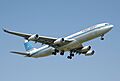 Kuwait airways a340-300 9k-anb landing arp
