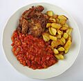 Letscho-mit-Grillfleisch-un