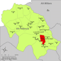 Localització de Castellnou de Sogorb respecte de l'Alt Palància