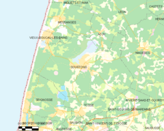 Map commune FR insee code 40310.png