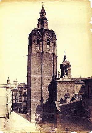 Archivo:Micalet, València, 1870, J. Laurent