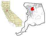 Sacramento County California Incorporated and Unincorporated areas Arden-Arcade Highlighted.svg