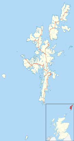 Lerwick ubicada en Shetland