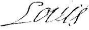 Firma de Luis de Francia