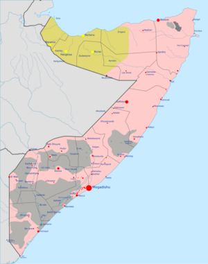 Archivo:Somali Civil War Map on the 5th October 2024