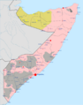 Somali Civil War Map on the 5th October 2024