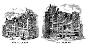 Archivo:The Waldorf and The Astoria Hotels, New York City c1915