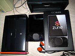 Zune 120 gb accessories.JPG