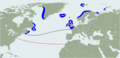 Atlantic puffin range