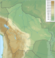 Bolivia physical map