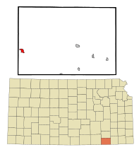 Chautauqua County Kansas Incorporated and Unincorporated areas Cedar Vale Highlighted.svg